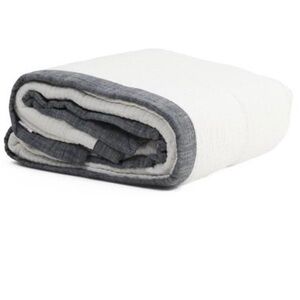 Tahari KING White Cotton Quilt